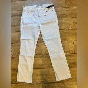 Vineyard Vines White Skinny Jeans Size 31 |‎ NWT Raw Hem